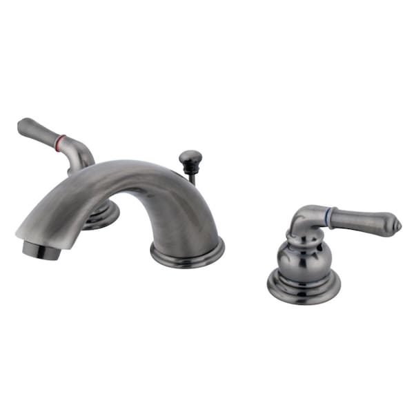 Magellan Widespread Bathroom Faucet W/ Retail Pop-Up, Black Stainless